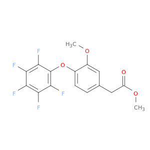Benzeneacetic acid, 3-methoxy-4-(pentafluorophenoxy)-, methyl ester