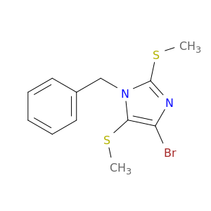 4-溴-2,5-双(甲基硫基)-1-(苯甲基)-1H-咪唑