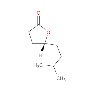 2(3H)-Furanone, dihydro-5-(3-methylbutyl)-, (R)-