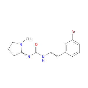 Urea, [2-(3-bromophenyl)ethenyl](1-methyl-2-pyrrolidinylidene)-