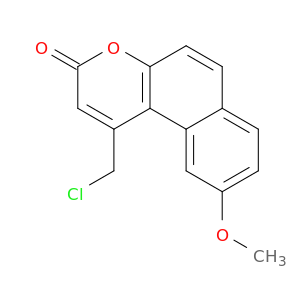 3H-Naphtho[2,1-b]pyran-3-one, 1-(chloromethyl)-9-methoxy-