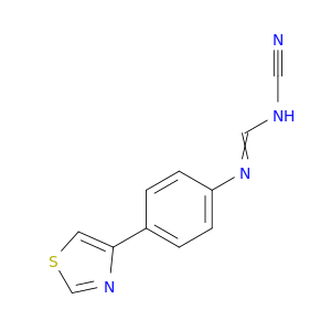 Methanimidamide, N-cyano-N'-[4-(4-thiazolyl)phenyl]-