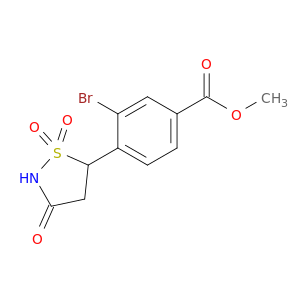Benzoic acid,3-bromo-4-(1,1-dioxido-3-oxo-5-isothiazolidinyl)-, methyl ester