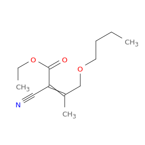 2-Butenoic acid, 4-butoxy-2-cyano-3-methyl-, ethyl ester