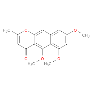 4H-Naphtho[2,3-b]pyran-4-one, 5,6,8-trimethoxy-2-methyl-