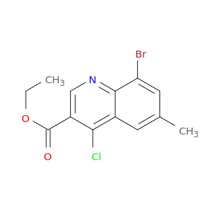 8-Bromo-4-chloro-6-methylquinoline-3-carboxylic acid ethyl ester