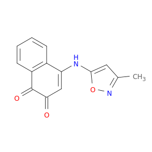 1,2-Naphthalenedione, 4-[(3-methyl-5-isoxazolyl)amino]-