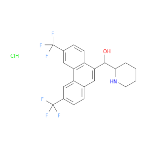 3,6-Bis(trifluoromethyl)-alpha-(2-piperidyl)-9-phenanthrenemethanol hydrochloride