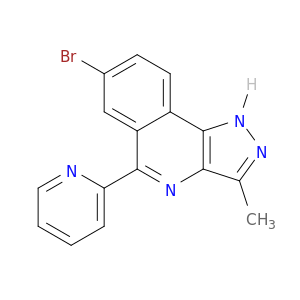 1H-Pyrazolo[4,3-c]isoquinoline, 7-bromo-3-methyl-5-(2-pyridinyl)-