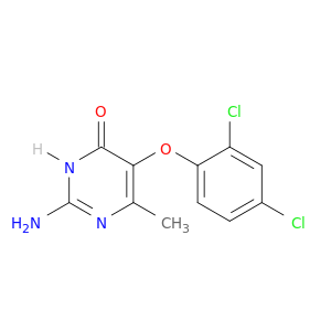 4(1H)-Pyrimidinone, 2-amino-5-(2,4-dichlorophenoxy)-6-methyl-