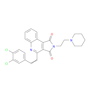 1H-Pyrrolo[3,4-c]quinoline-1,3(2H)-dione,4-[2-(3,4-dichlorophenyl)ethenyl]-2-[2-(1-piperidinyl)ethyl]-