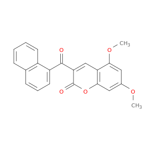 5,7-二甲氧基-3-(1-萘甲酰基)香豆素