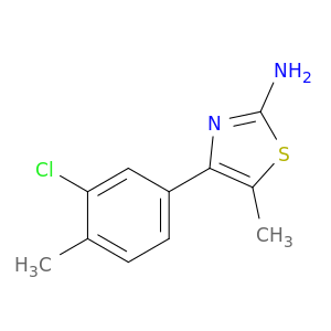 4-(3-氯-4-甲基苯基)-5-甲基-1,3-噻唑-2-胺