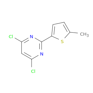 Pyrimidine, 4,6-dichloro-2-(5-methyl-2-thienyl)-