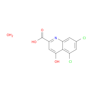 2-Quinolinecarboxylicacid, 5,7-dichloro-4-hydroxy-, hydrate (1:1)