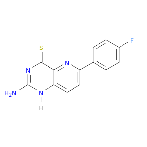 Pyrido[3,2-d]pyrimidine-4(1H)-thione, 2-amino-6-(4-fluorophenyl)-