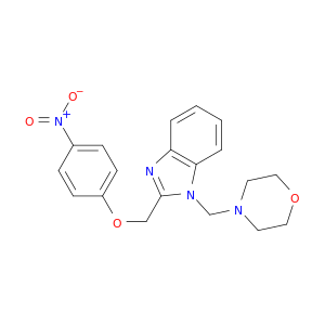 1-(MORPHOLIN-4-YLMETHYL)-2-[(4-NITROPHENOXY)METHYL]BENZOIMIDAZOLE