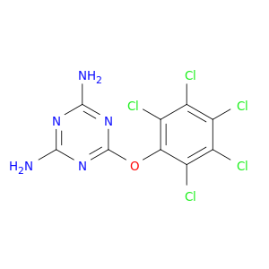 1,3,5-Triazine-2,4-diamine, 6-(pentachlorophenoxy)-