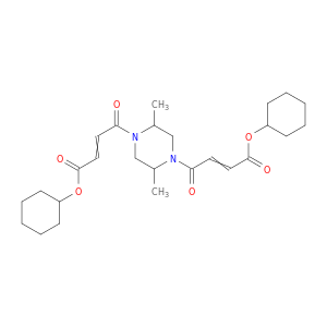 CYCLOHEXYL 4-[4-(3-CYCLOHEXYLOXYCARBONYLPROP-2-ENOYL)-2,5-DIMETHYL-PIPERAZIN-1-YL]-4-OXO-BUT-2-ENOATE