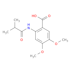 4,5-Dimethoxy-2-(2-methylpropanamido)benzoic Acid