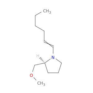 Pyrrolidine, 1-(1-hexenyl)-2-(methoxymethyl)-, (2S)-