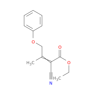 2-Butenoic acid, 2-cyano-3-methyl-4-phenoxy-, ethyl ester