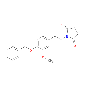 2,5-Pyrrolidinedione, 1-[2-[3-methoxy-4-(phenylmethoxy)phenyl]ethyl]-