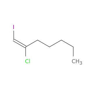 1-Heptene, 2-chloro-1-iodo-, (E)-