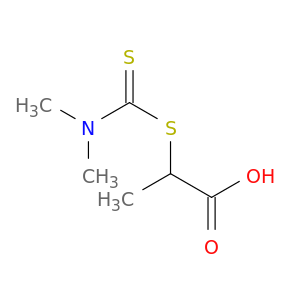 Propanoic acid,2-[[(dimethylamino)thioxomethyl]thio]-