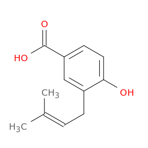 4-Hydroxy-3-prenylbenzoic Acid