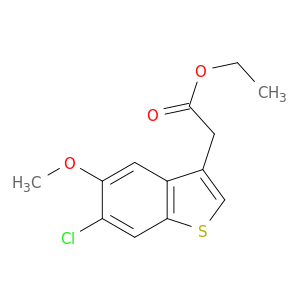 Benzo[b]thiophene-3-acetic acid, 6-chloro-5-methoxy-, ethyl ester