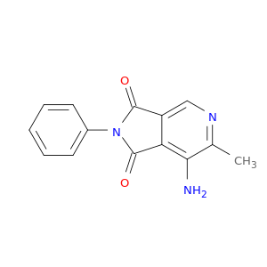 1H-Pyrrolo[3,4-c]pyridine-1,3(2H)-dione, 7-amino-6-methyl-2-phenyl-