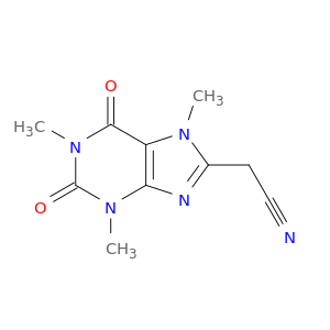 1H-Purine-8-acetonitrile, 2,3,6,7-tetrahydro-1,3,7-trimethyl-2,6-dioxo-