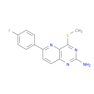 Pyrido[3,2-d]pyrimidin-2-amine, 6-(4-fluorophenyl)-4-(methylthio)-
