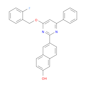 2-Naphthalenol, 6-[4-[(2-fluorophenyl)methoxy]-6-phenyl-2-pyrimidinyl]-