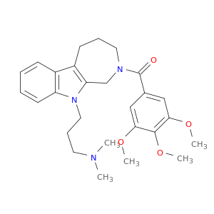 Azepino(3,4-b)indole-10(1H)-propanamine, 2,3,4,5-tetrahydro-N,N-dimethyl-2-(3,4,5-trimethoxybenzoyl)-