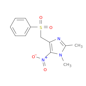 1H-Imidazole, 1,2-dimethyl-5-nitro-4-[(phenylsulfonyl)methyl]-
