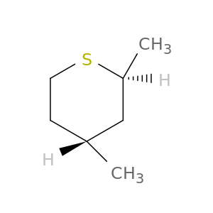 2H-Thiopyran, tetrahydro-2,4-dimethyl-, trans-