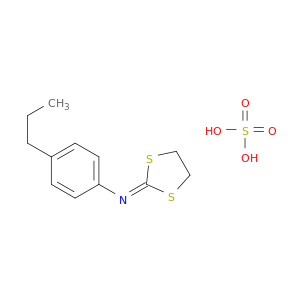 Benzenamine, N-1,3-dithiolan-2-ylidene-4-propyl-, sulfate