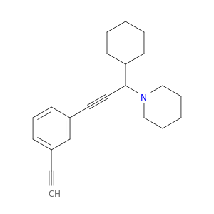 1-(1-cyclohexyl-3-(3-ethynylphenyl)prop-2-yn-1-yl)piperidine