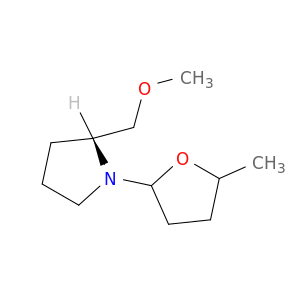 Pyrrolidine, 2-(methoxymethyl)-1-(tetrahydro-5-methyl-2-furanyl)-, (2R)-