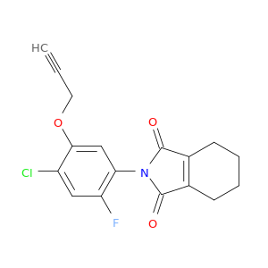 1H-Isoindole-1,3(2H)-dione, 2-(4-chloro-2-fluoro-5-(2-propynyloxy)phenyl)-4,5,6,7-tetrahydro-