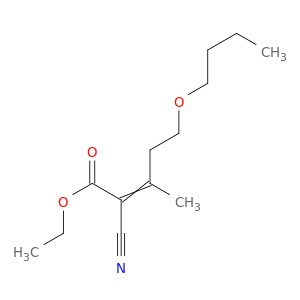 2-Pentenoic acid, 5-butoxy-2-cyano-3-methyl-, ethyl ester
