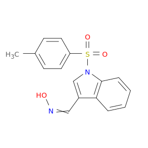 1H-Indole-3-carboxaldehyde, 1-[(4-methylphenyl)sulfonyl]-, oxime