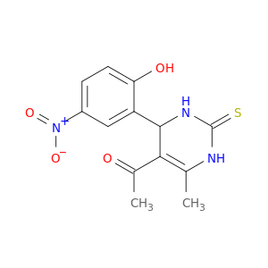 1-[4-(2-hydroxy-5-nitro-phenyl)-6-methyl-2-sulfanylidene-3,4-dihydro-1H-pyrimidin-5-yl]ethanone