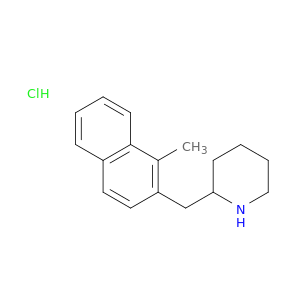 Piperidine, 2-[(1-methyl-2-naphthalenyl)methyl]-, hydrochloride