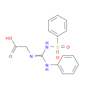 Glycine, [(phenylamino)[(phenylsulfonyl)amino]methylene]-