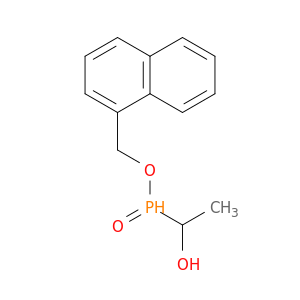 Phosphinic acid, (1-hydroxyethyl)-, 1-naphthalenylmethyl ester