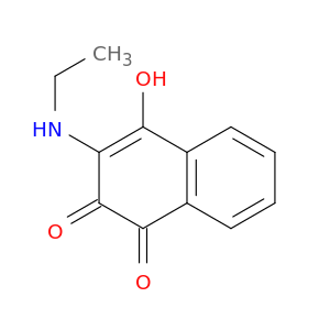 2-(乙基氨基)-3-羟基-1,4-萘二硫代