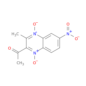 Ethanone, 1-(3-methyl-6-nitro-1,4-dioxido-2-quinoxalinyl)-